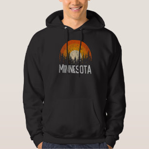 Minnesota  Retro Style Vintage 70s 80s Men Women Hoodie