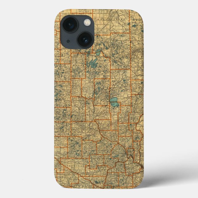 Minnesota road map Case-Mate iPhone case (Back)