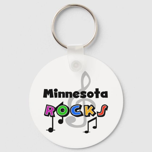 Minnesota Rocks Key Ring (Front)
