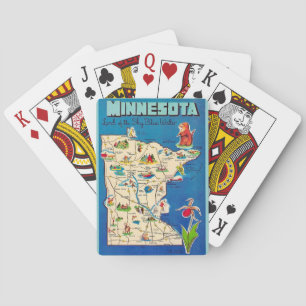 Minnesota Sky Blue Water Playing Cards