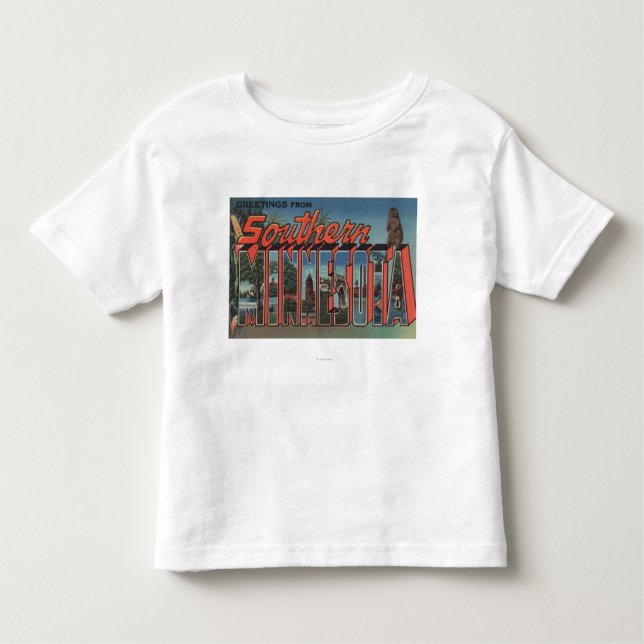 Minnesota (Southern) - Large Letter Scenes Toddler T-Shirt (Front)