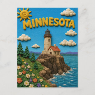 Minnesota Split Rock Modern KLAYKOO Postcard