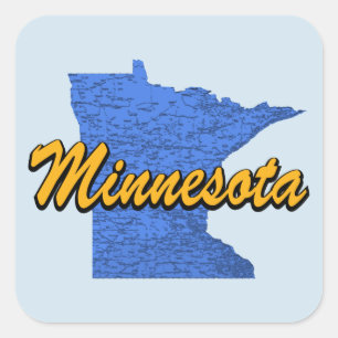 Minnesota Square Sticker