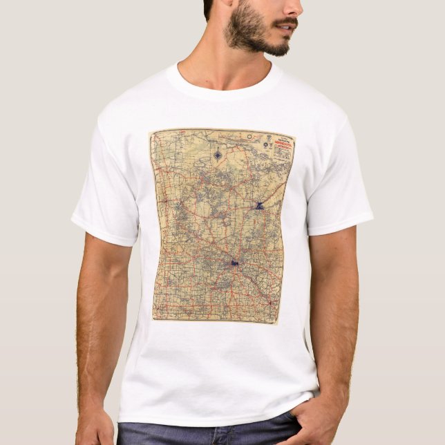 Minnesota standard map T-Shirt (Front)