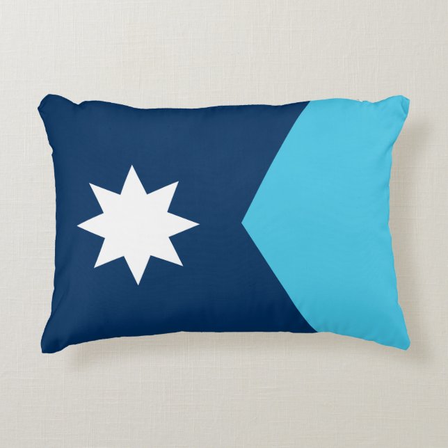 Minnesota State Flag  Decorative Cushion (Front)