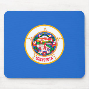 Minnesota State Flag Design Mouse Pad