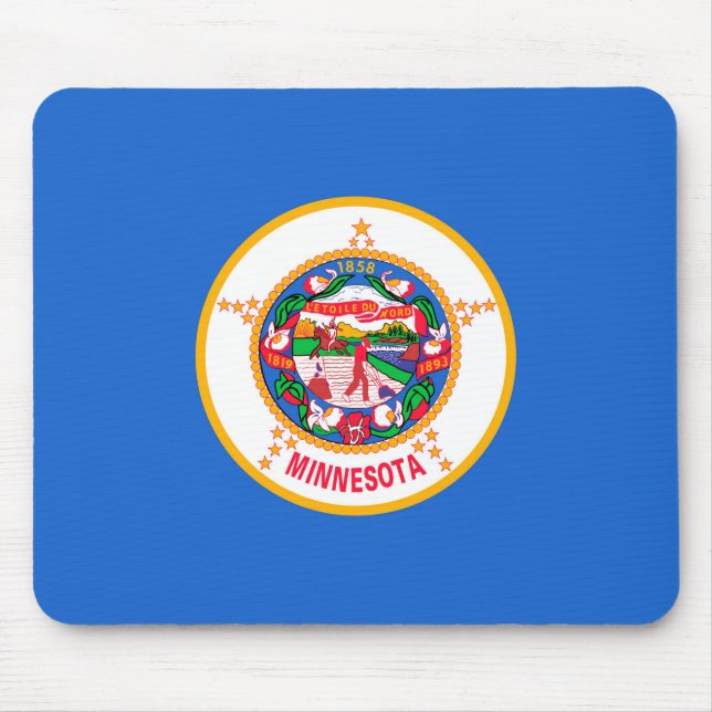 Minnesota State Flag Design Mouse Pad (Front)