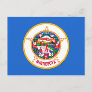 Minnesota State Flag Design Postcard