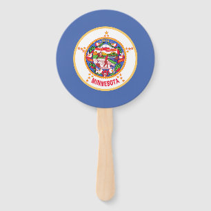 Minnesota State Flag Hand Fan