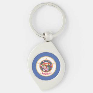 Minnesota State Flag Key Ring