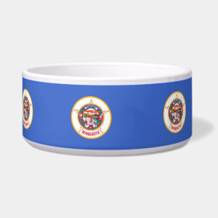 Minnesota State Flag Pet Bowl