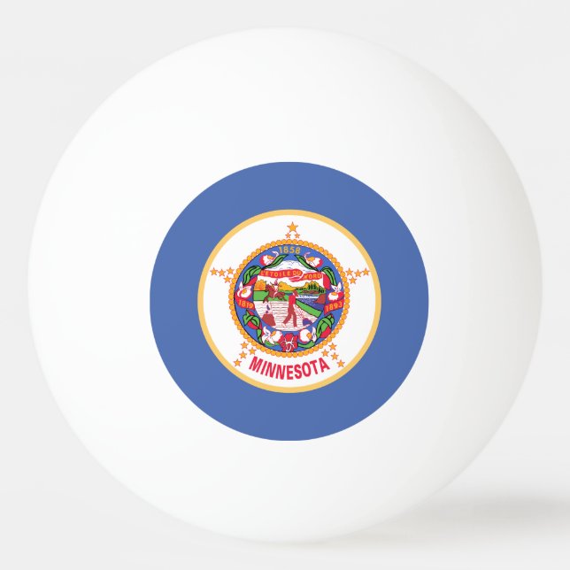 Minnesota State Flag Ping Pong Ball (Front)
