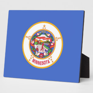Minnesota State Flag Plaque