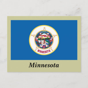 Minnesota State Flag Postcard