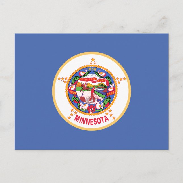 Minnesota State Flag Postcard (Front)