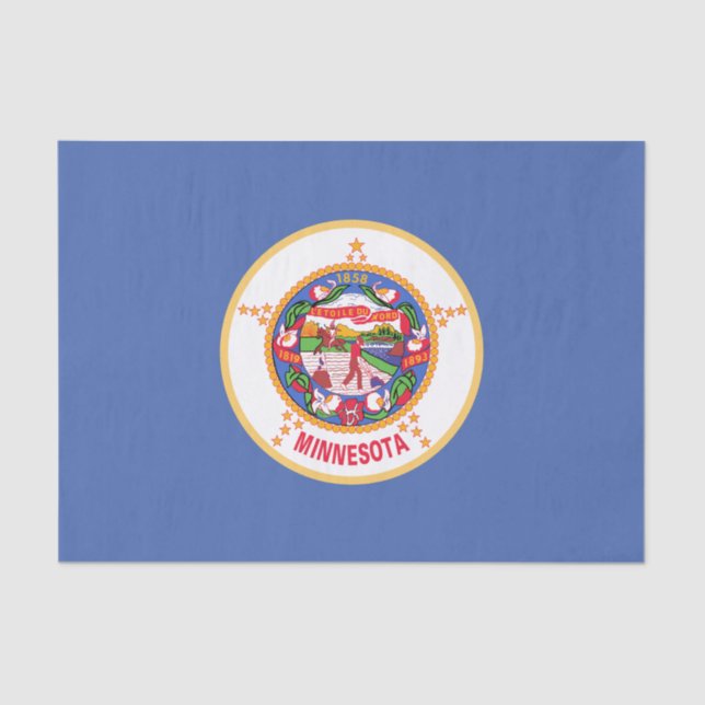Minnesota State Flag Tissue Paper (Front)