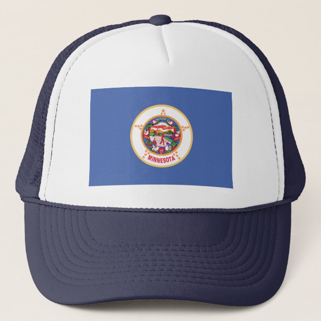 Minnesota State Flag Trucker Hat (Front)