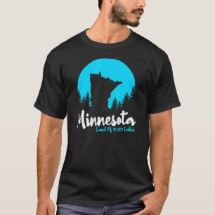 Minnesota State Land Of 10000 Lakes T-Shirt