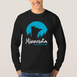 Minnesota State Land Of 10000 Lakes T-Shirt