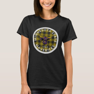 Minnesota State Mankato Mavericks Plaid Badge T-Shirt