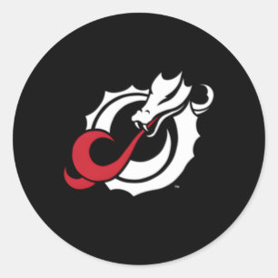 Minnesota State Moorhead Dragons Left Chest Icon Classic Round Sticker