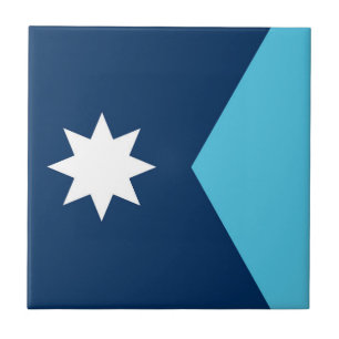 Minnesota state new flag symbol USA America Ceramic Tile