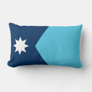 Minnesota state new flag symbol USA America Lumbar Cushion