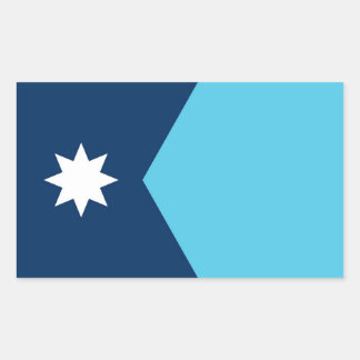 Minnesota state new flag symbol USA America Rectangular Sticker