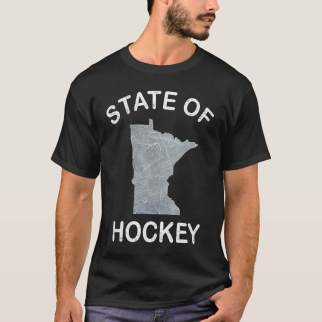 Minnesota State of Hockey Hoodie State of Hockey 1 T-Shirt (Front)