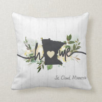 Minnesota State Personalised Your Home City Rustic