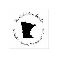 Minnesota state return address rubber stamp