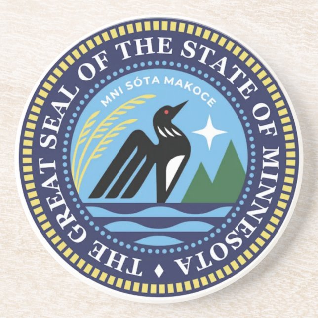 Minnesota State Seal 2024 Coaster (Front)