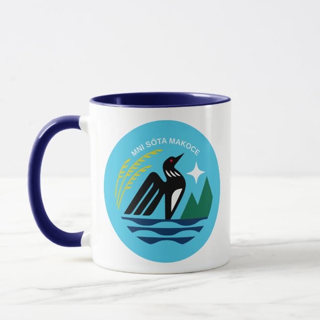 Minnesota State Seal and Bird Mug (Left)
