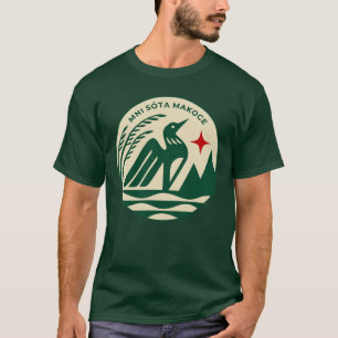 Minnesota State Seal in Wild Colours T-Shirt