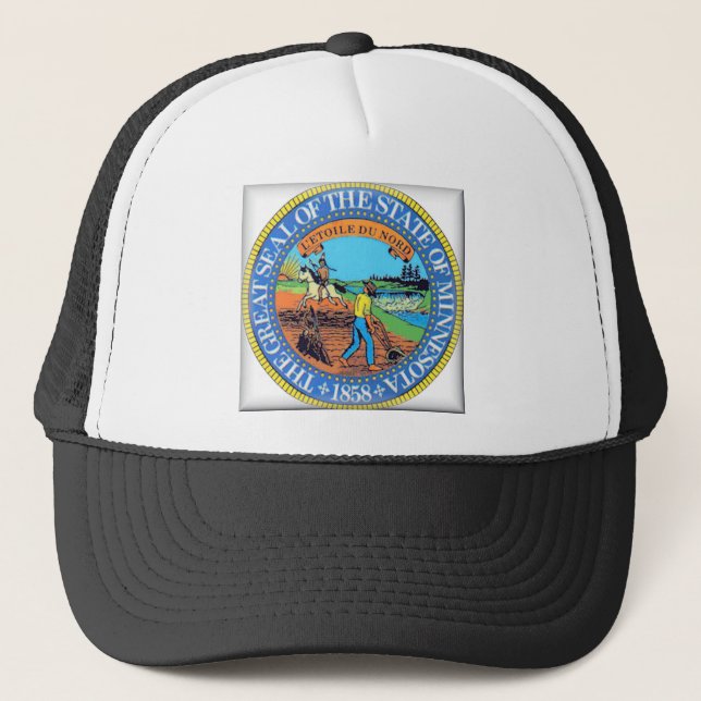 Minnesota State Seal Trucker Hat (Front)