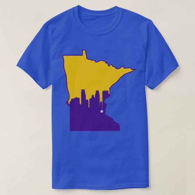Minnesota State Skyline Vikings T-Shirt (Design Front)