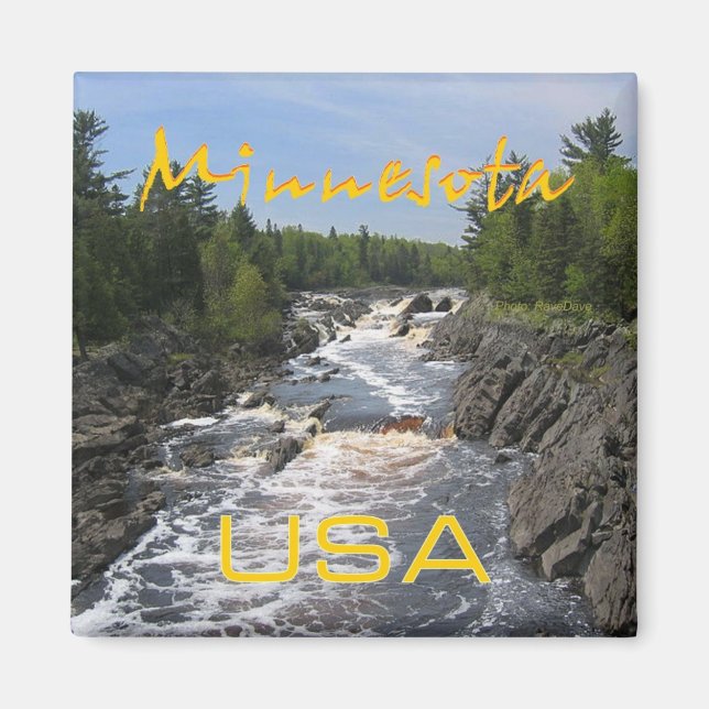Minnesota State USA Travel Souvenir Fridge Magnet (Front)