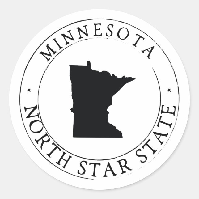 Minnesota Sticker Envelope Seal (Front)