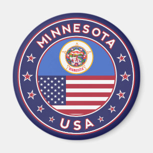 Minnesota sticker, phone case, bag, clock magnet