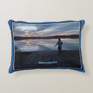 Minnesota Summer Sunset Accent Pillow