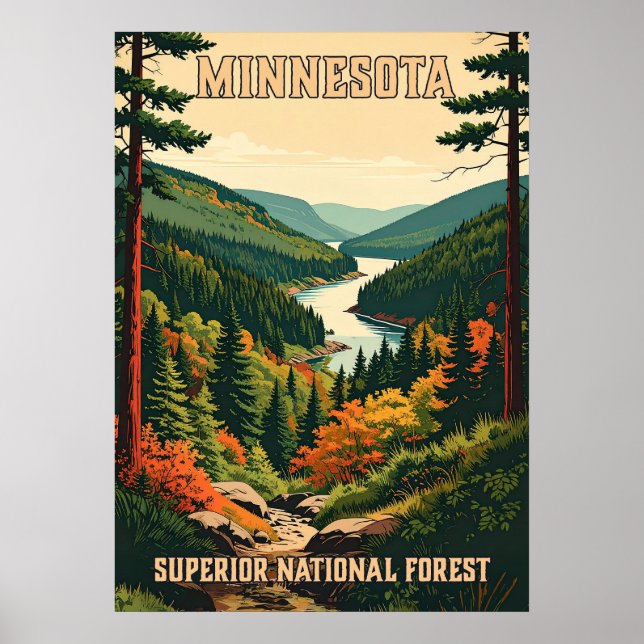 Minnesota Superior National Forest V01 Poster (Front)