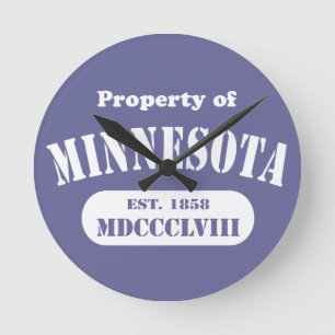 Minnesota themed wall clocks