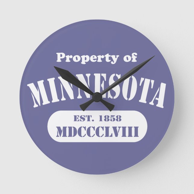Minnesota themed wall clocks (Front)