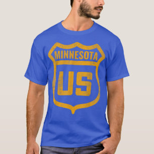 Minnesota - US highway distressed weathered look r T-Shirt