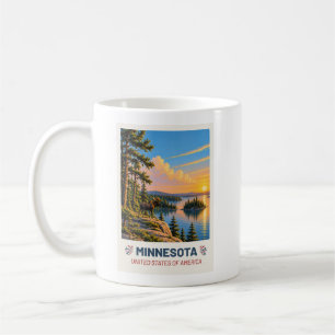 Minnesota USA – Vintage Travel Mug