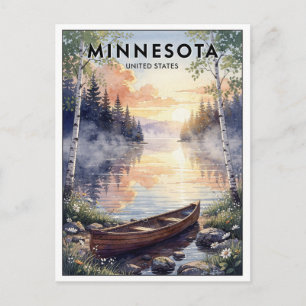 Minnesota USA Vintage Travel Postcard