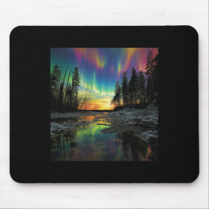 Minnesota Vacay Northern Lights Camping Hiking Sou Mouse Pad