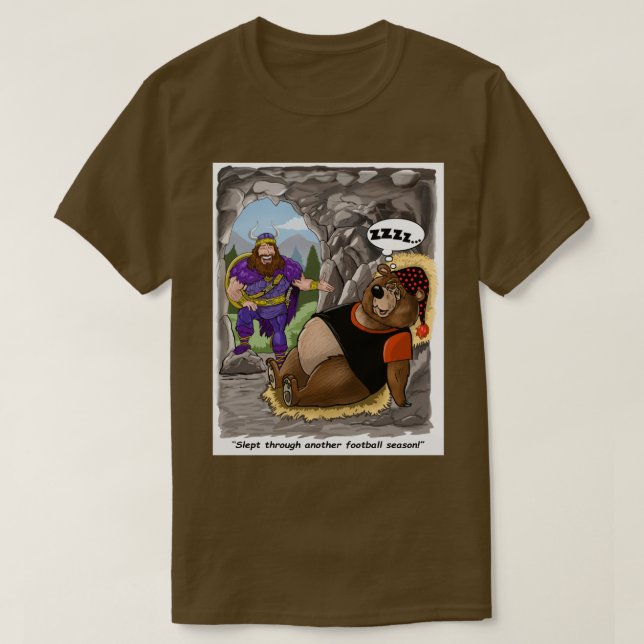 Minnesota Vikings Fans Vikings vs Bears 1 T-Shirt (Design Front)