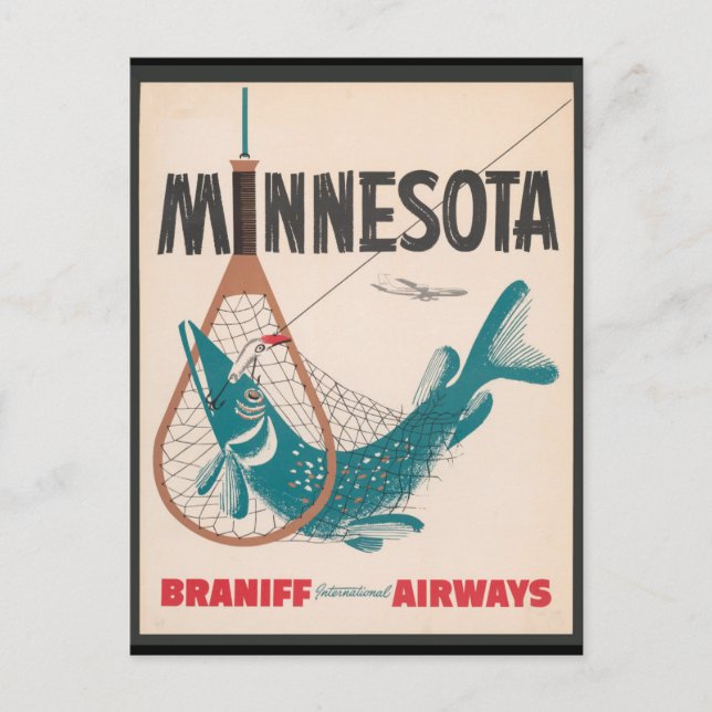 Minnesota Vintage travel Postcard (Front)