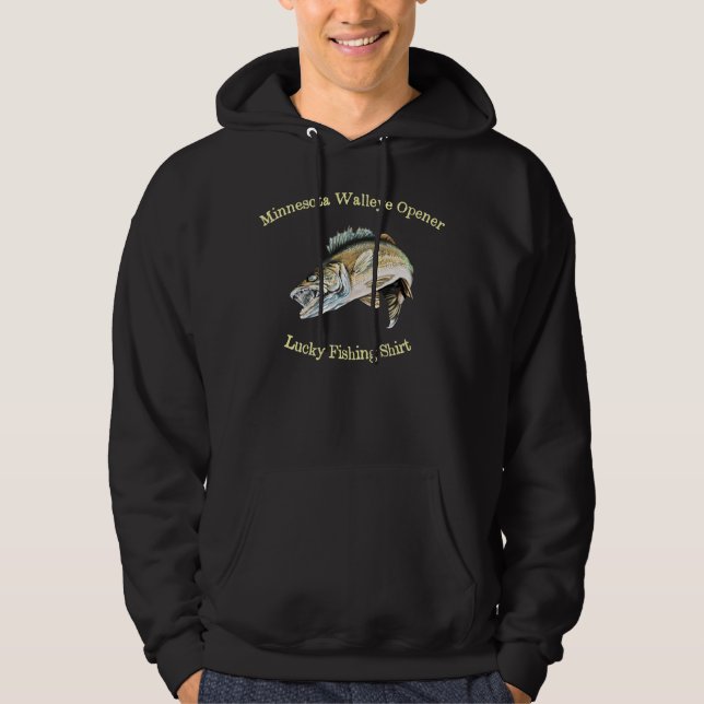 Minnesota Walleye Fishing Opener Hoodie (Front)